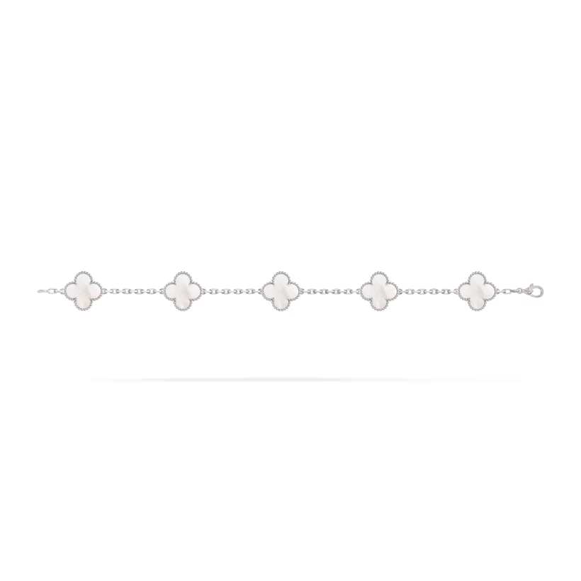 Van Cleef 4 Leaf Clover Bracelet Silver