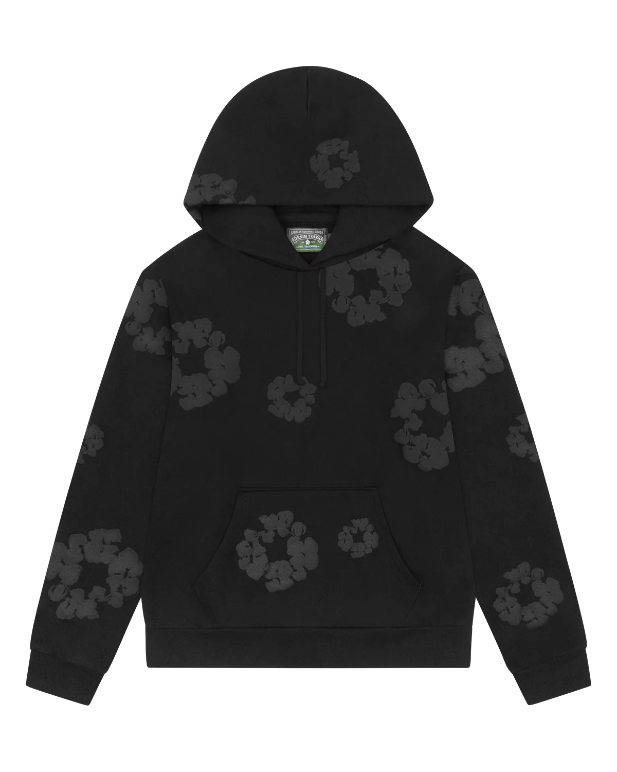 Denim Tears Mono Cotton Wreath Hoodie Black