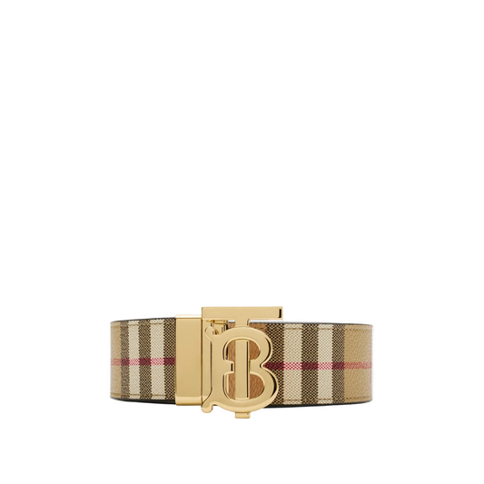 Beige Reversible Burberry Belt