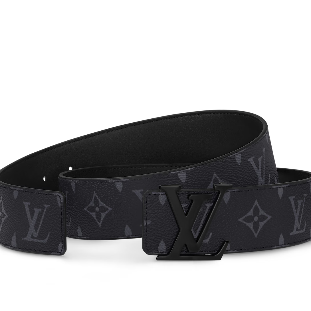 LV Initiales 40mm Matte Black Belt