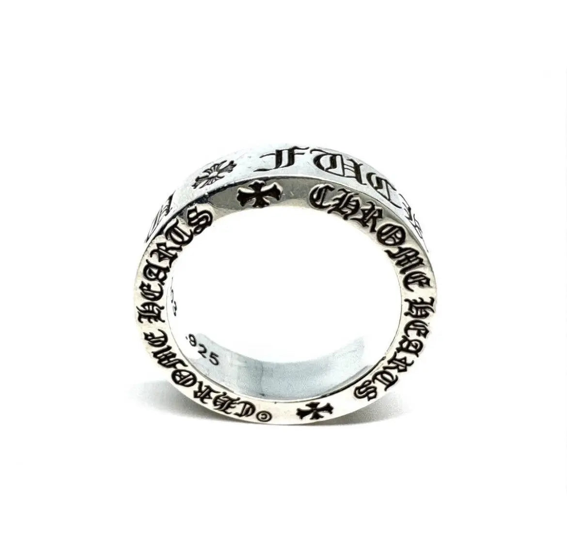 Chrome Hearts "Fuck You" Sterling Silver Ring