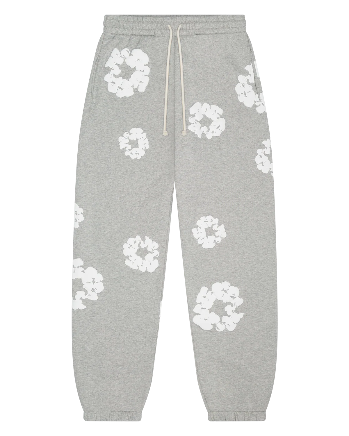 Denim Tears Cotton Wreath Sweatpants Grey & White