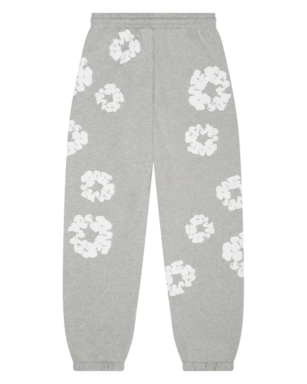 Denim Tears Cotton Wreath Sweatpants Grey & White