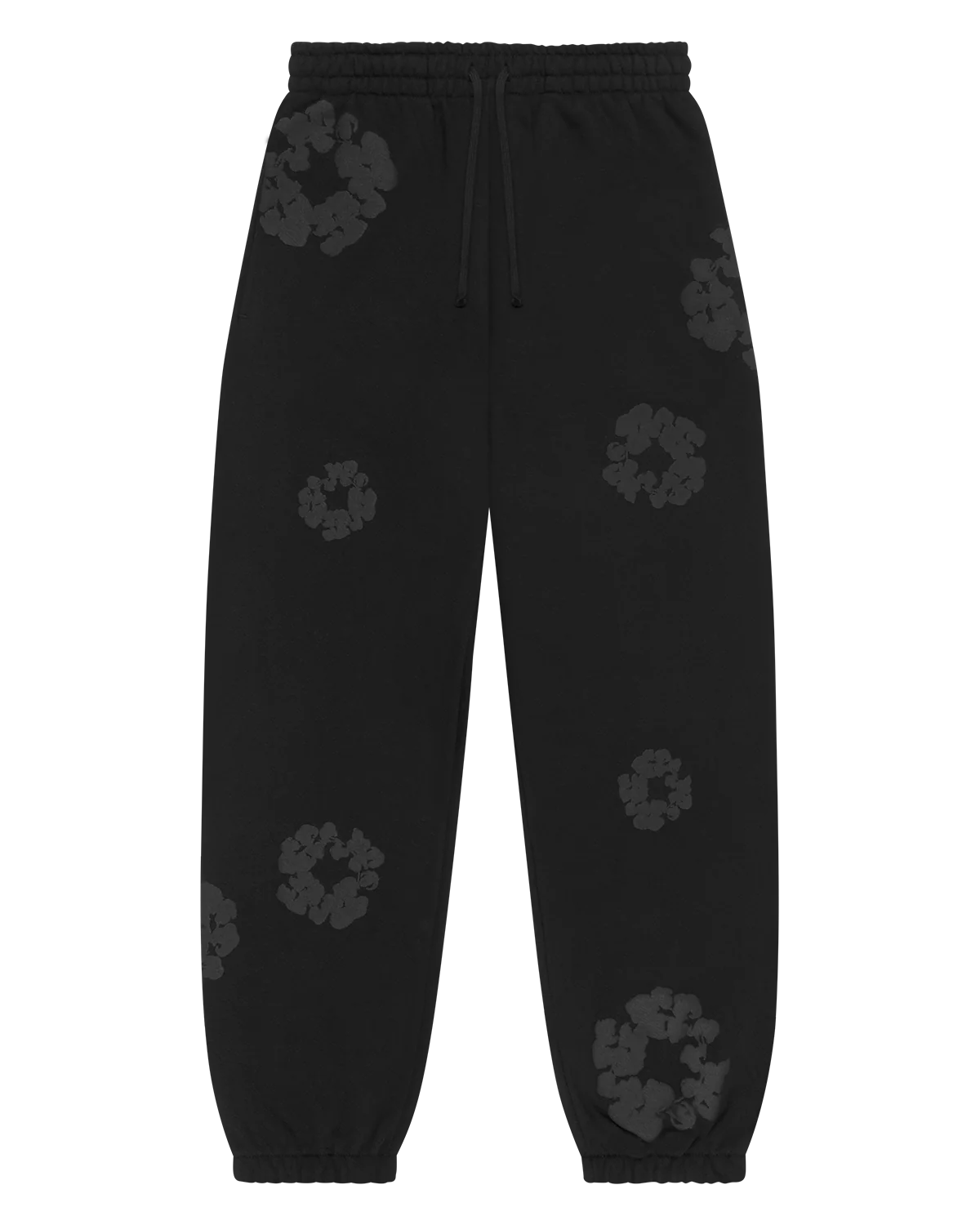 Denim Tears Mono Cotton Wreath Sweatpants Black