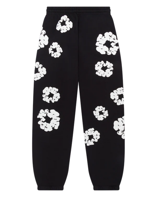 Denim Tears Cotton Wreath Sweatpants Black & White