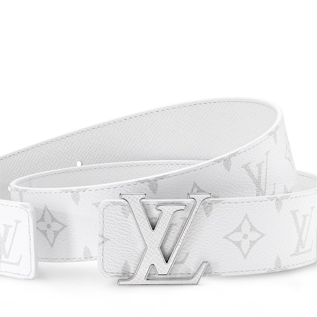 LV White Initiales 40mm Belt