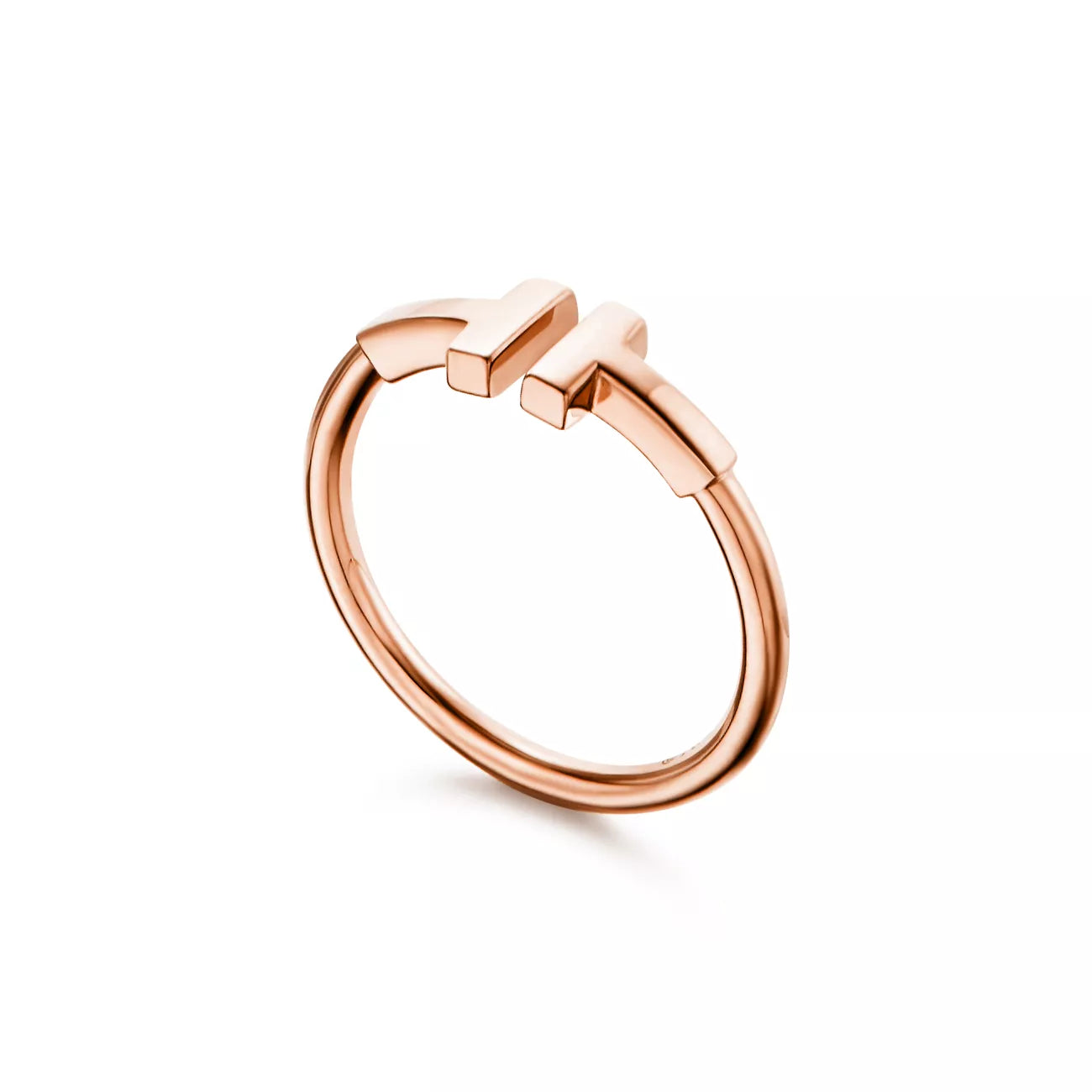 Tiffany T Wire Ring Rose Gold