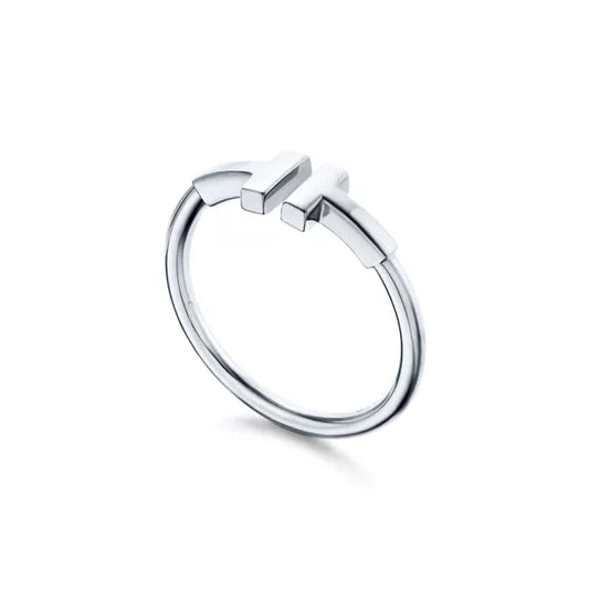 Tiffany T Wire Ring White Gold